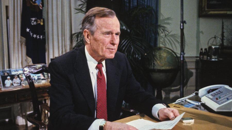 USA le 28 février le président Georg H. W. Bush proclama la fin de la guerre B9717789326Z.1_20181201061603_000+G7OCHCU32.1-0